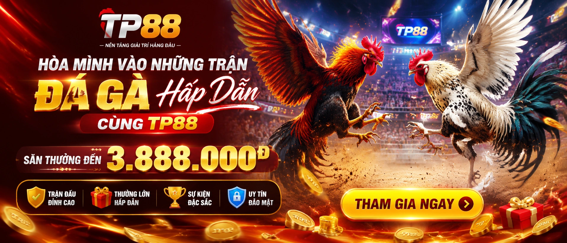 Đá Gà cựa sắt với giao diện theo dõi trận trên điện thoại