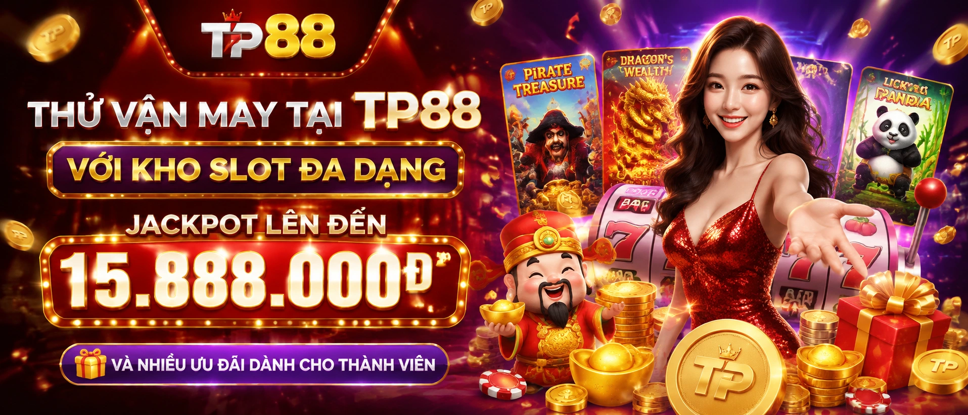 Khu ưu đãi và mốc thưởng theo mùa của TP88