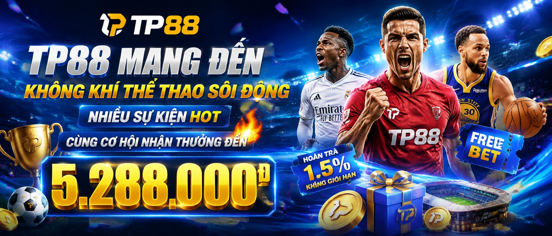 Không gian Thể Thao TP88 với nhịp xem bóng đá và các môn thể thao nổi bật