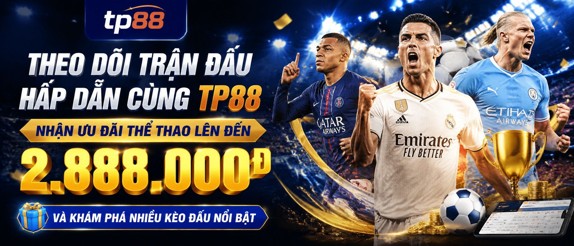 Khung Thể Thao bóng đá TP88 với nhịp theo dõi giải đấu, đội bóng và cầu thủ